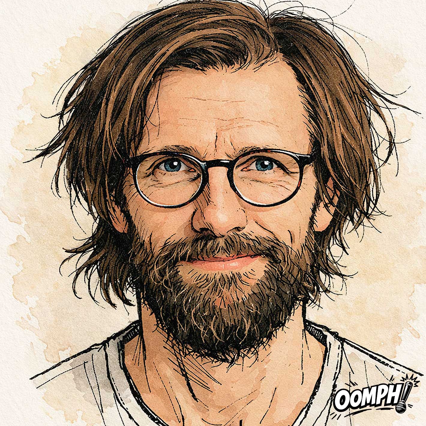 Oomph portræt af Carsten Eskelund